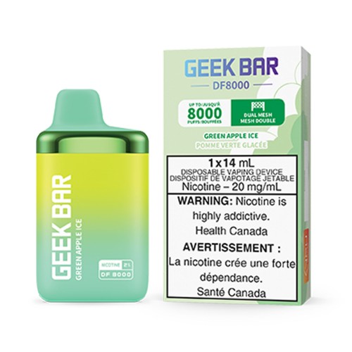 Green Apple Ice Geek Bar DF8000 Disposable Vape