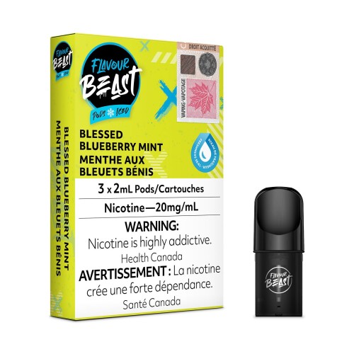 Blessed Blueberry Mint Iced Flavour Beast Pods